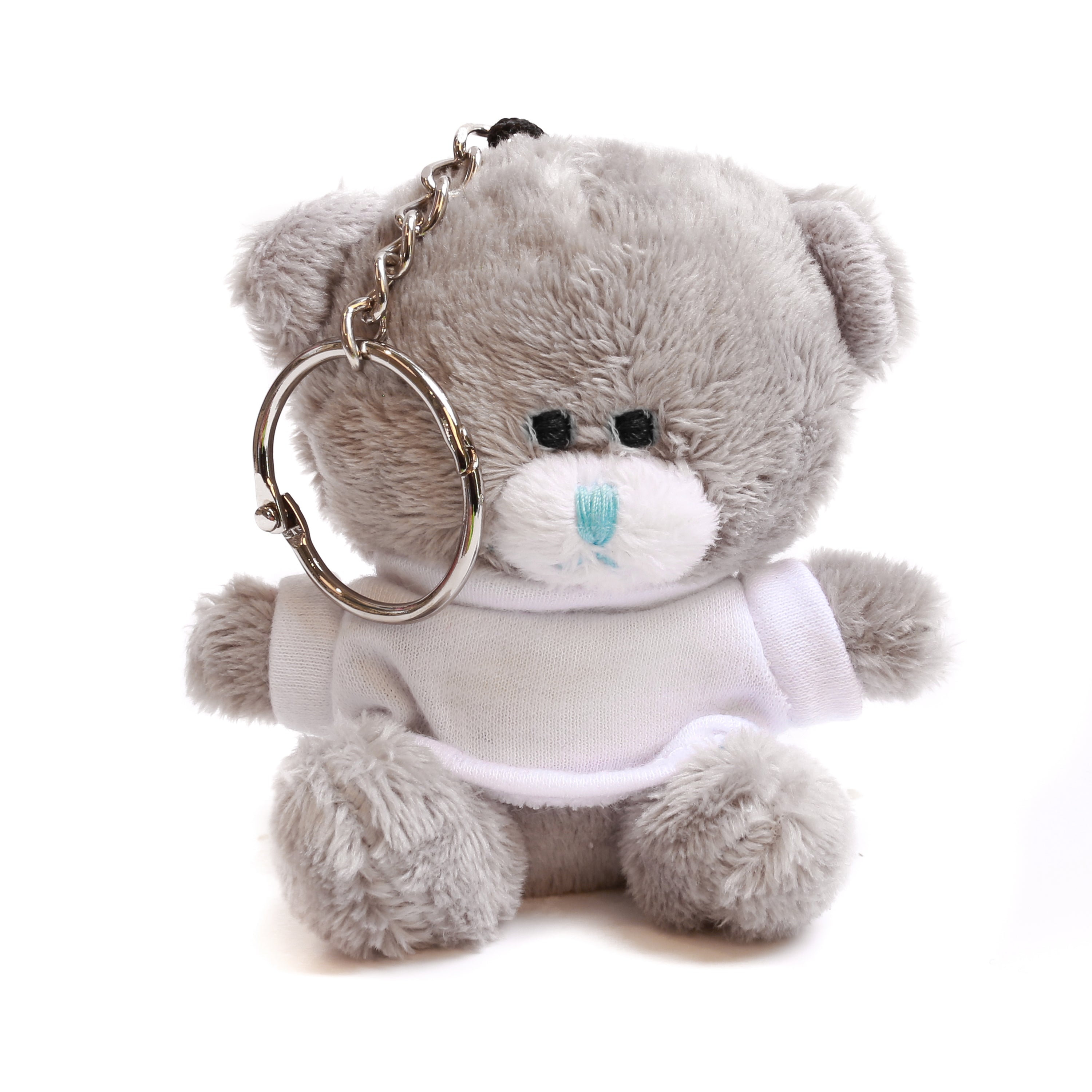 Qbeba gray keychain bear with tee