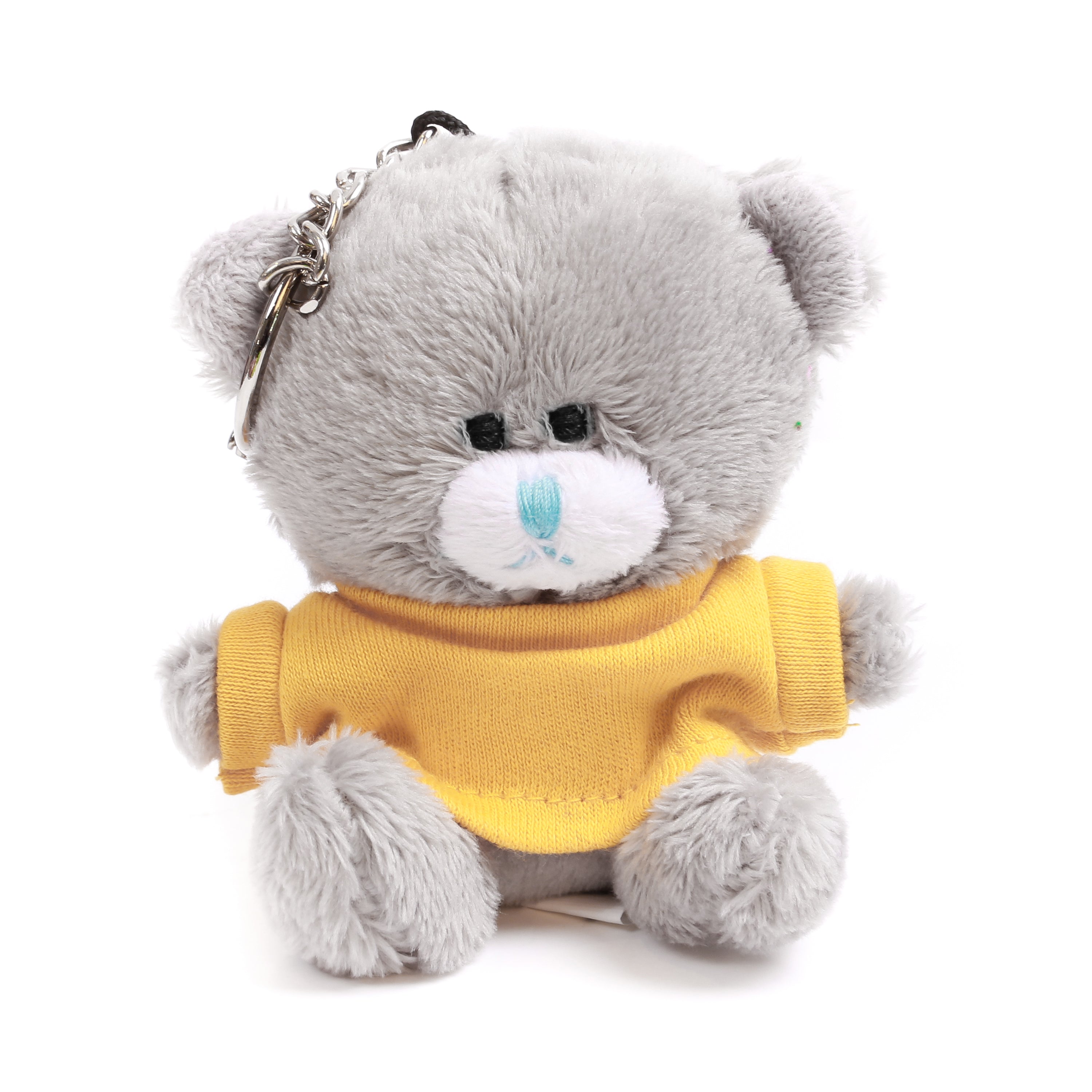 Qbeba Bear Keychain Gray with Tee 4"