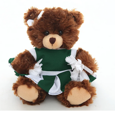 Chocolate Bear in Custom Cheerleader outfit 6"
