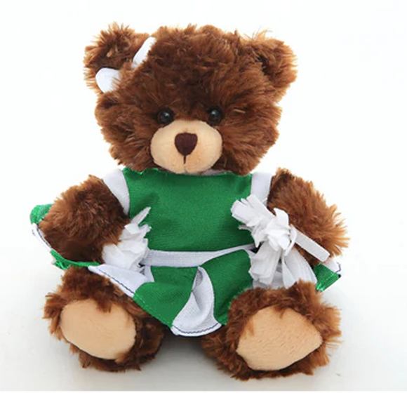 Chocolate Bear with Cheer outfit 6"