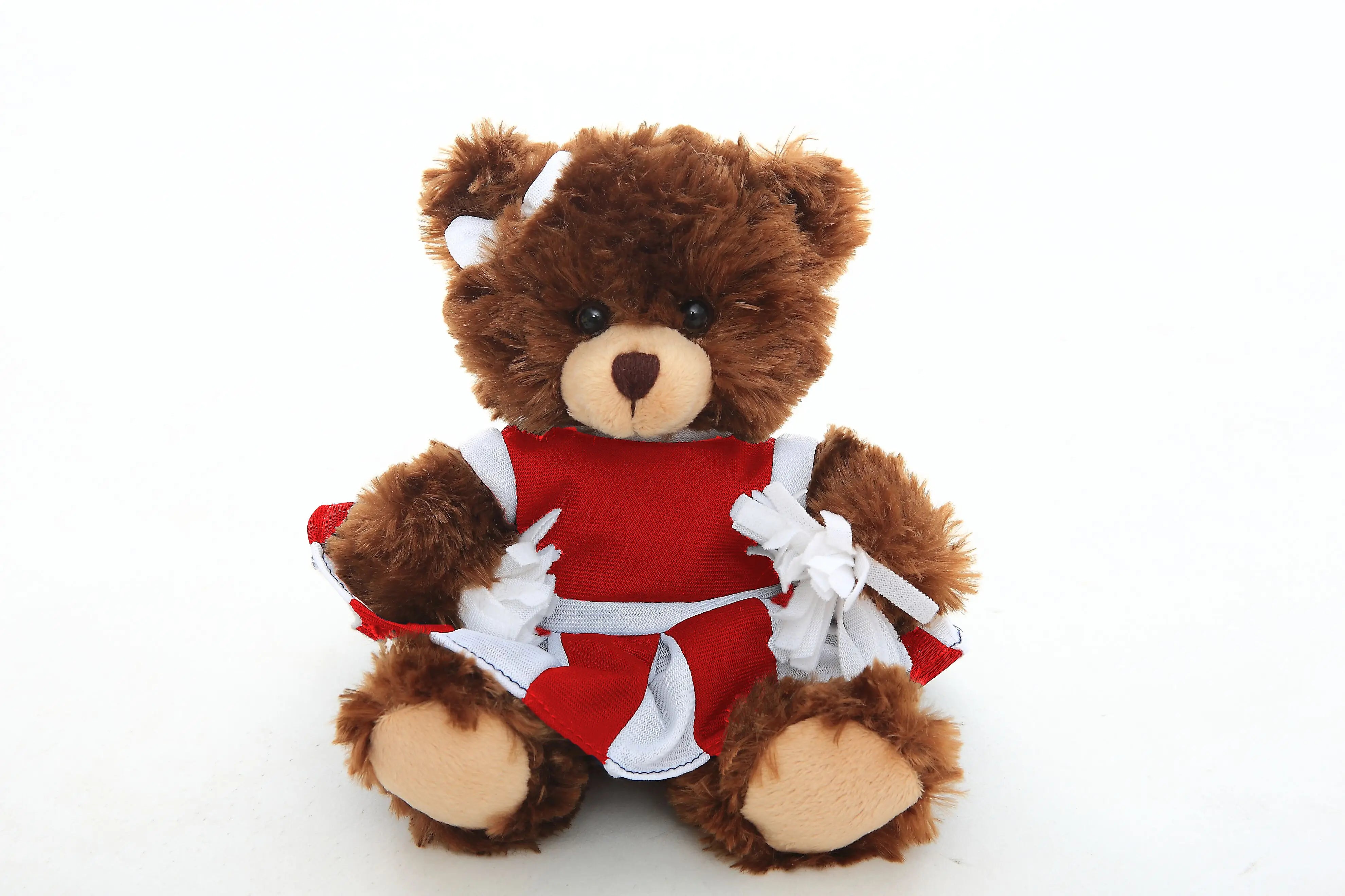 Chocolate Bear with Cheer outfit 6"