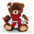 Chocolate Bear with Cheer outfit 6"-3