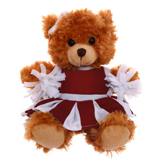 Cheerleader Bear in Custom Outfit 6"