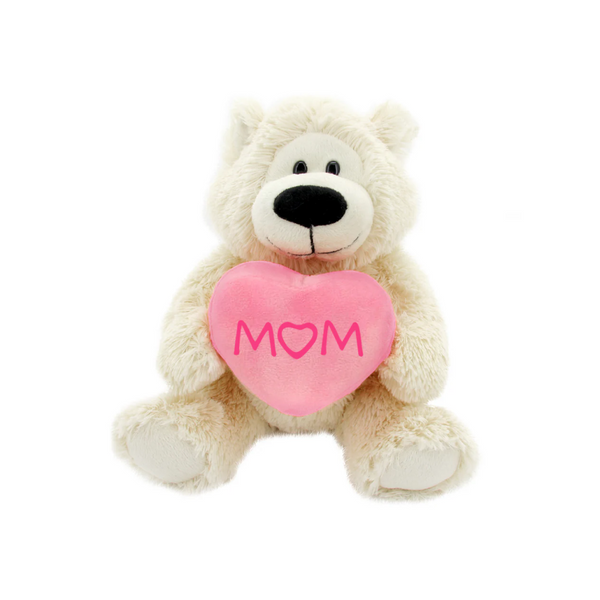 Sophie 12 Bear with pink heart Mom