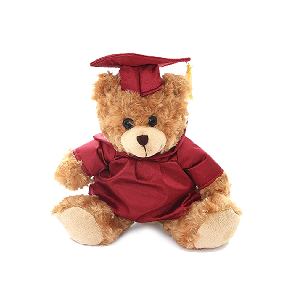 Graduation Mocha Bear Plush 12"