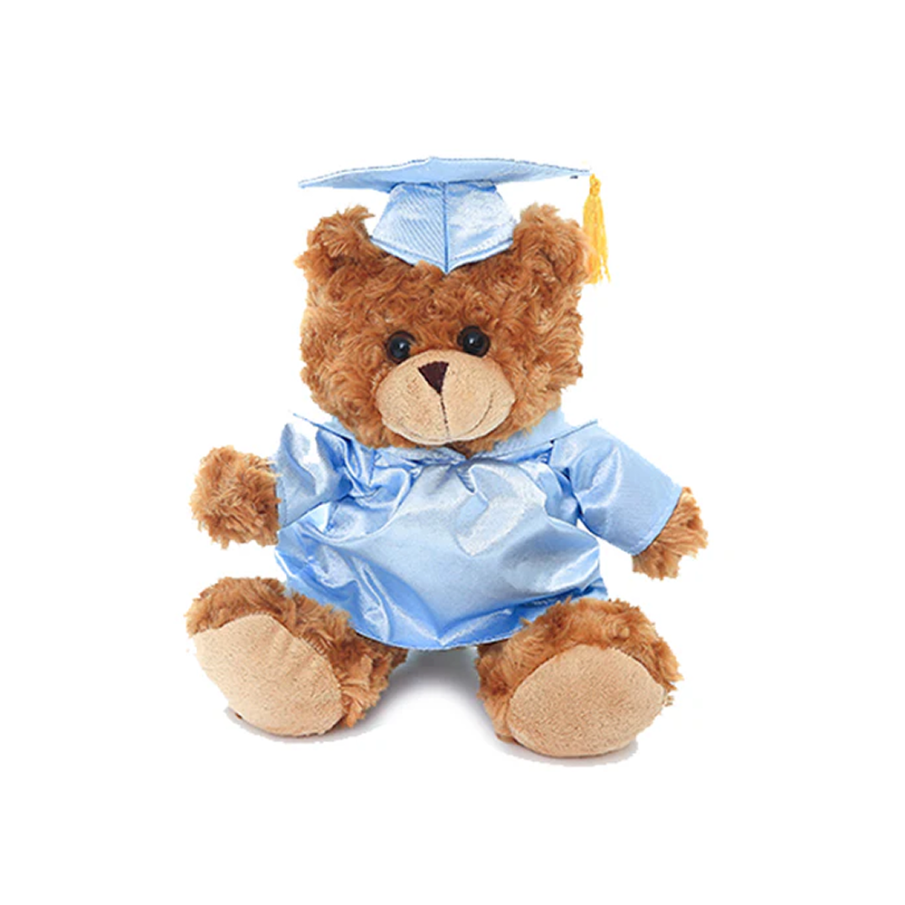 Graduation Mocha Bear Plush 12"