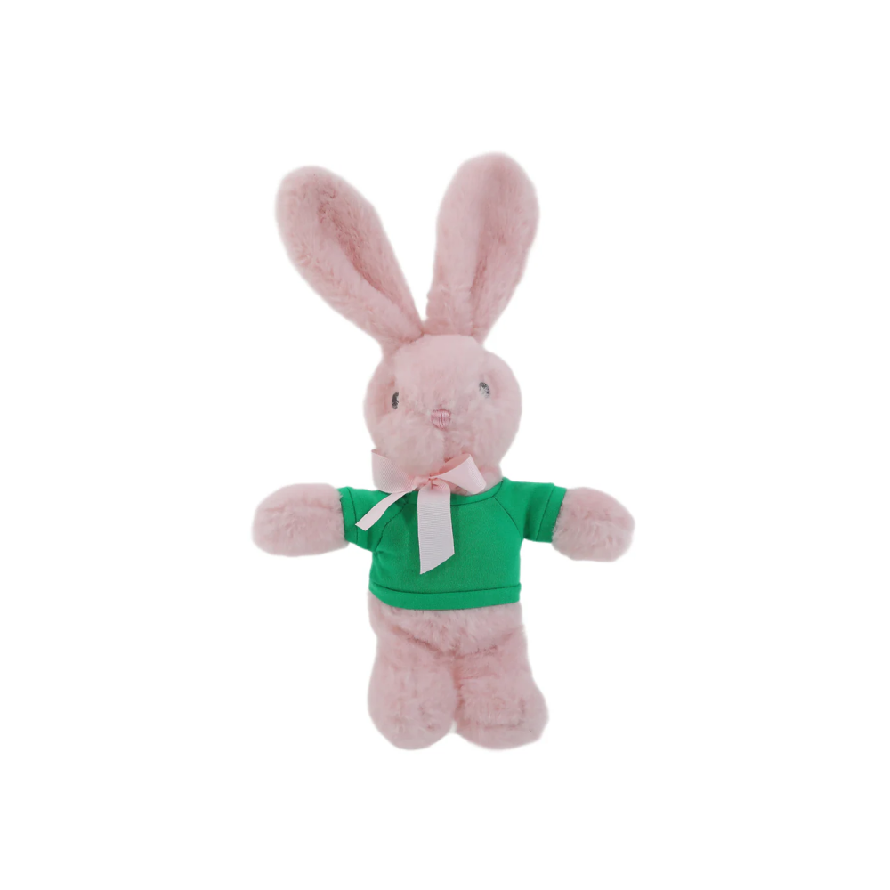 9" Standing Kelly Bunny with Custom Shirt, Featuring Soft and an Adorable Outfit by Plushland.






