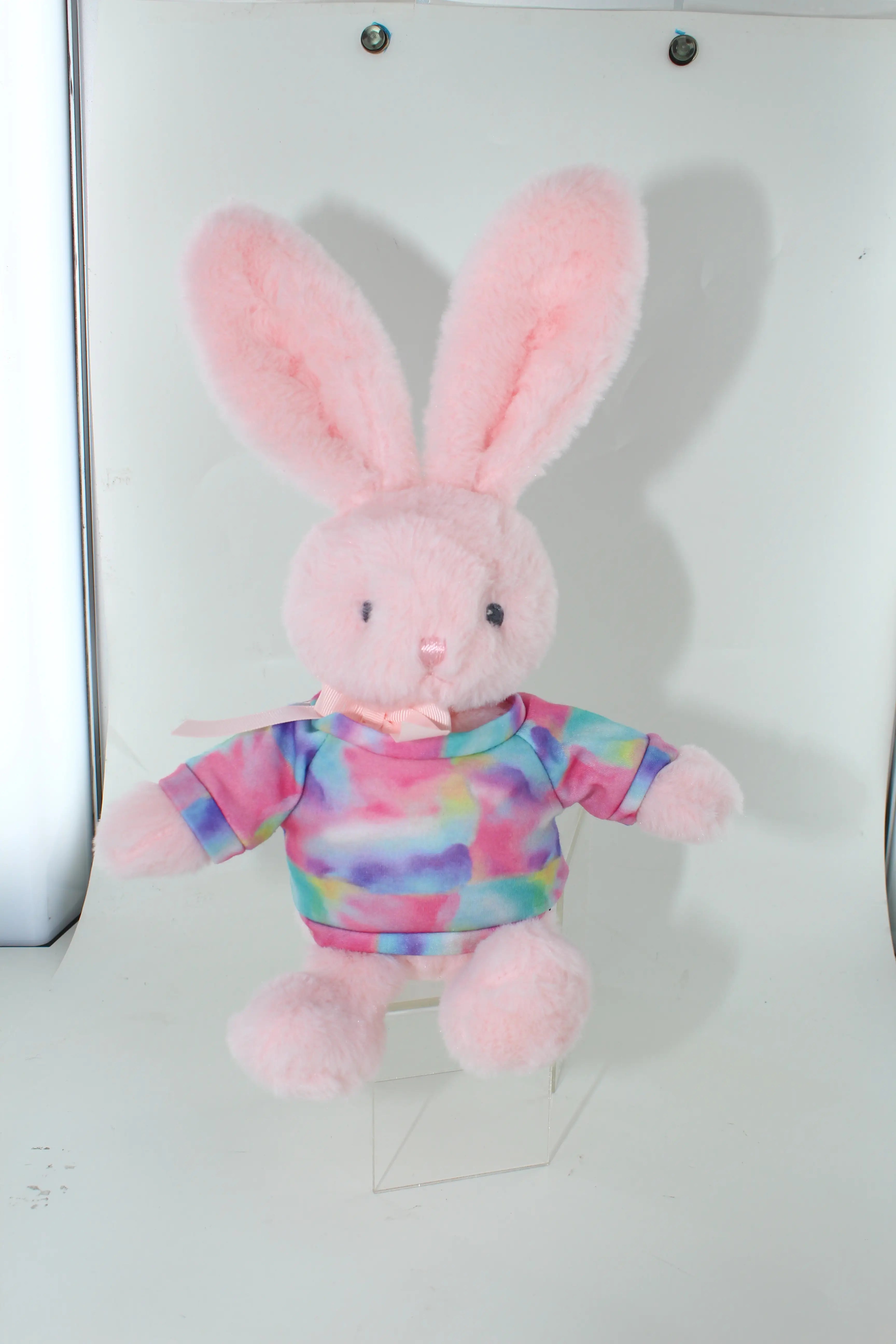 Pink Bunny with Custom Shirt 9"