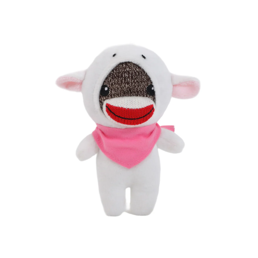 6" Sockiez Sheep with Custom Pink Bandana, Featuring Soft and a Stylish Bandana by Plushland.






 