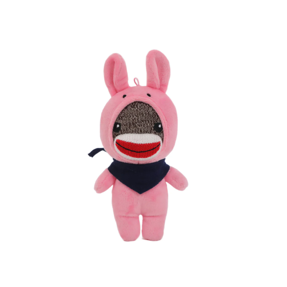 6" Sockiez Bunny with Custom Navy Bandana, Featuring Soft and a Stylish Bandana by Plushland.






 