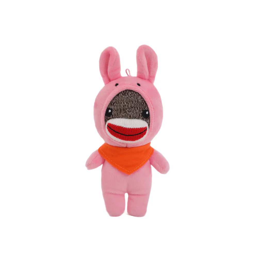 6" Sockiez Bunny with Custom Orange Bandana, Featuring Soft and a Stylish Bandana by Plushland.






 