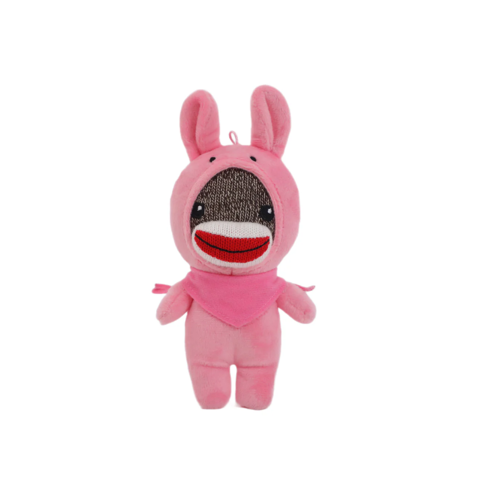 6" Sockiez Bunny with Custom Pink Bandana, Featuring Soft and a Stylish Bandana by Plushland.






 