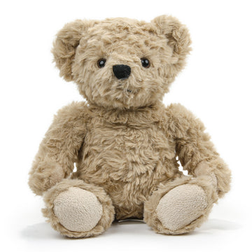 Brown Curly Teddy Bear Plush 9"