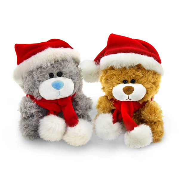 Xmas Bear Brown and Gray 6''