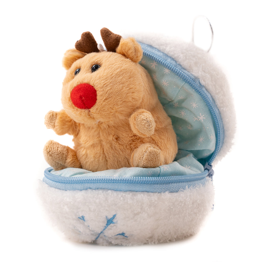 Zip Up Snowball Reindeer