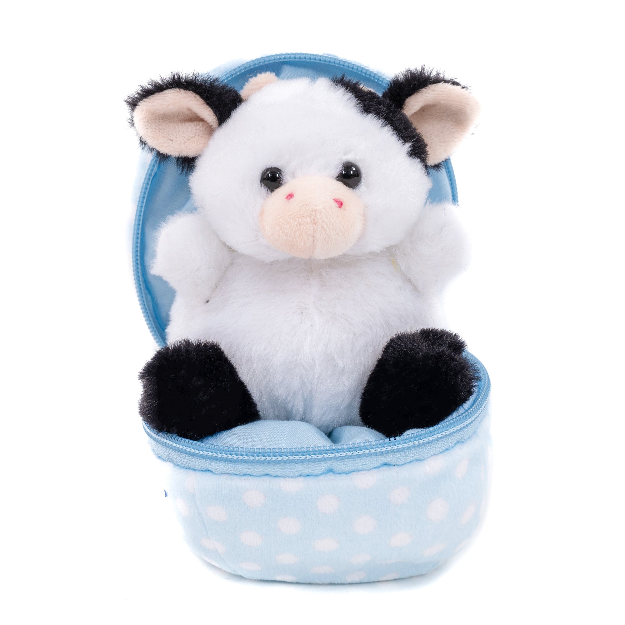 Cow In Zip Up Easter Egg 6"
