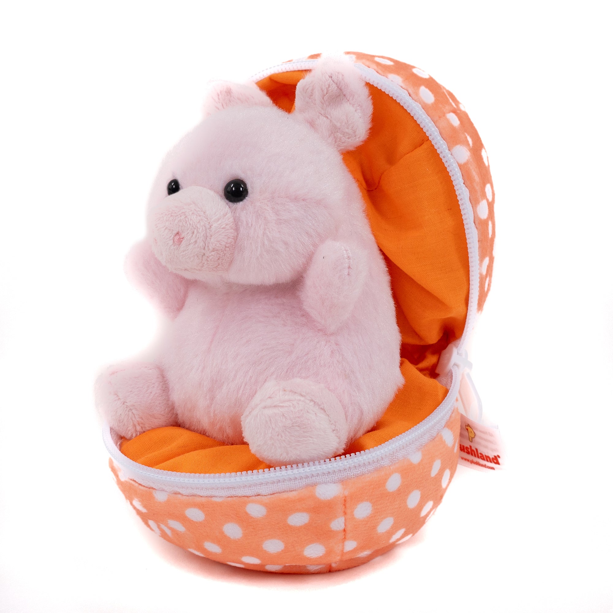 Pig In Zip Up Easter Egg 6"