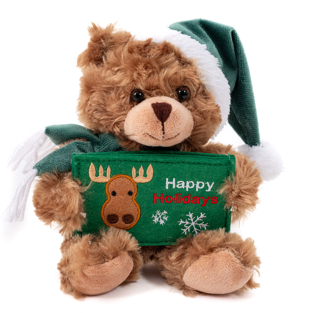 Christmas Gift Card Holder Bear 9" - Green