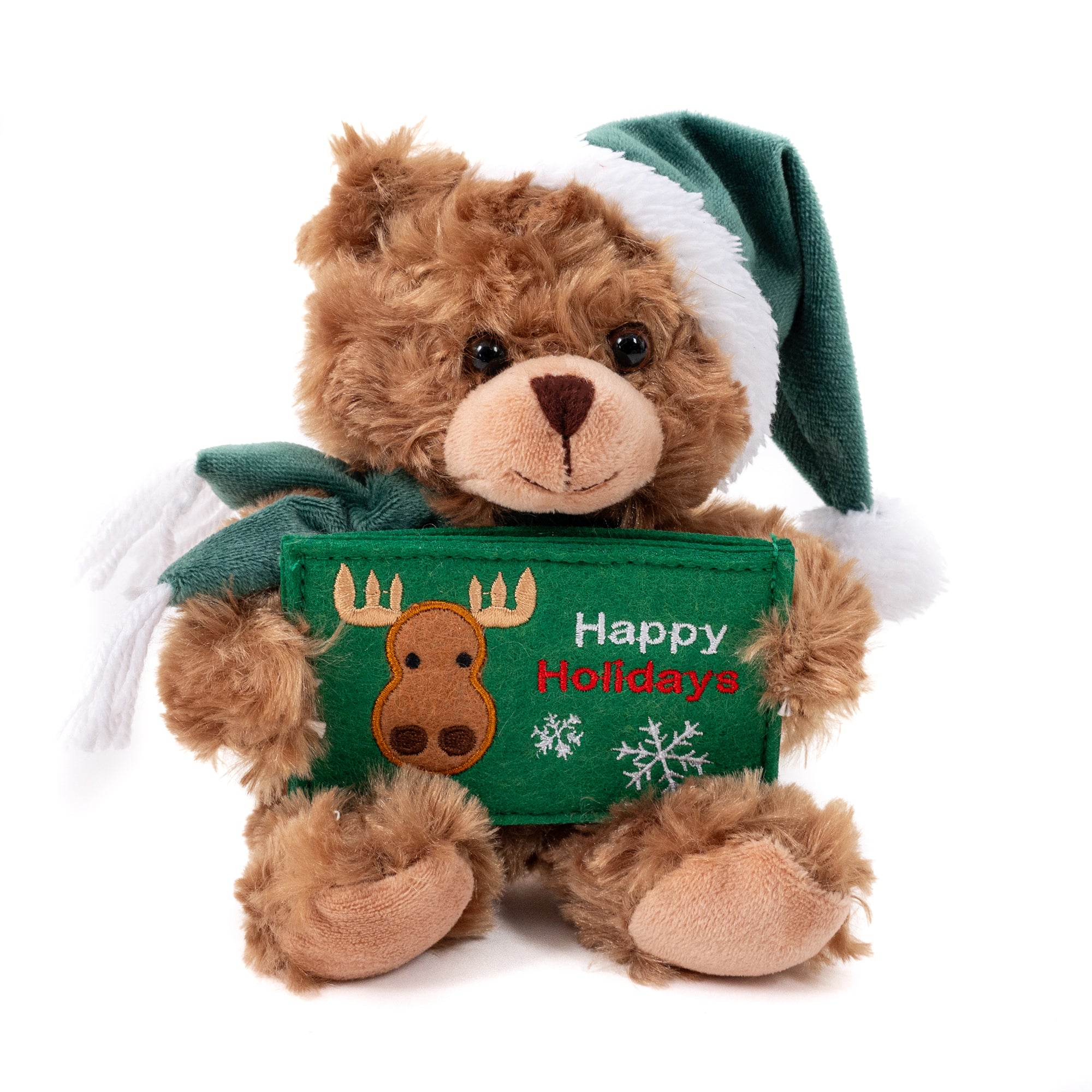 Christmas Gift Card Holder Bear 9" - Green