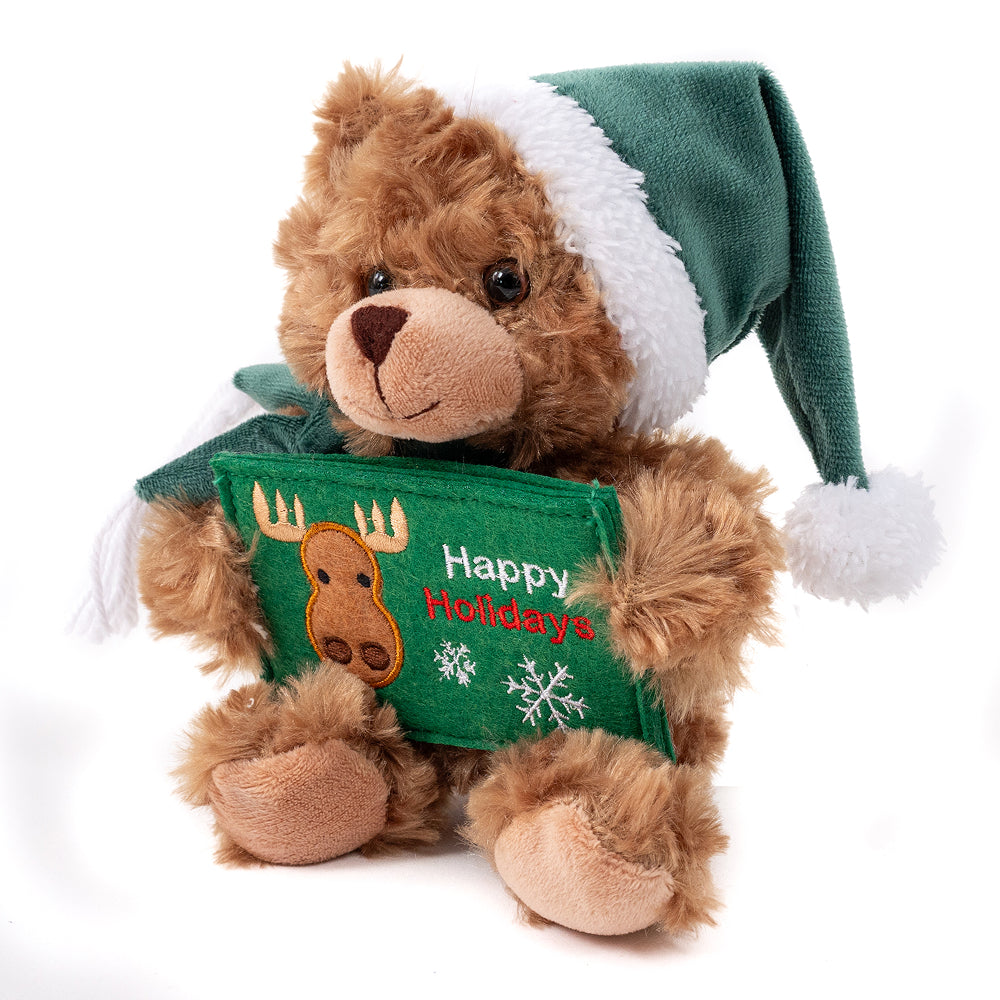 Christmas Gift Card Holder Bear 9" - Green