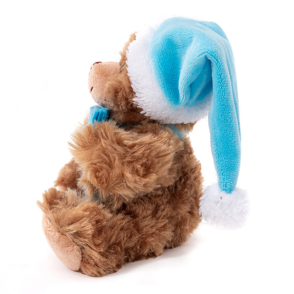 Christmas Gift Card Holder Bear 9" - Blue