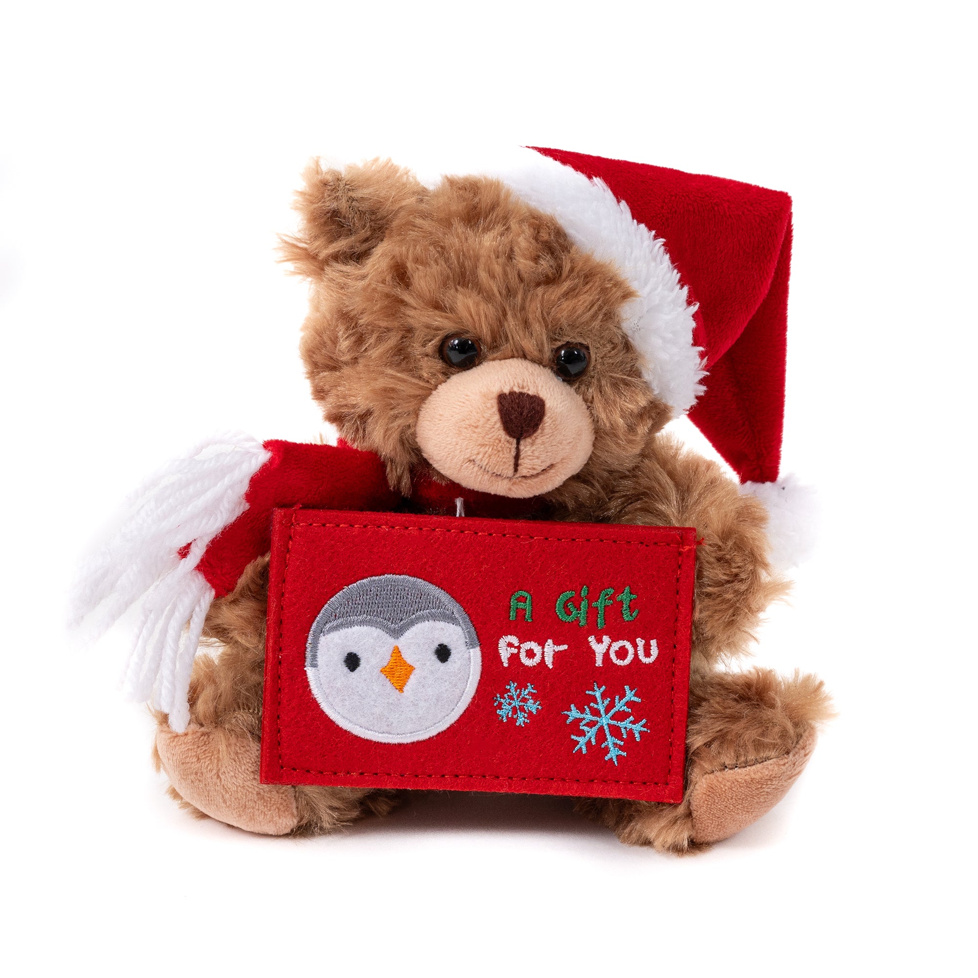 Christmas Gift Card Holder Bear 9" - Red