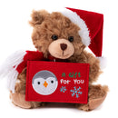 Christmas Gift Card Holder Bear 9" - Red-1