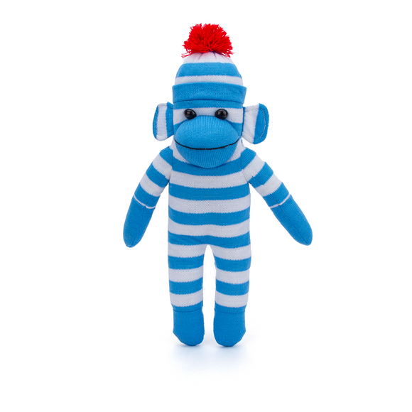 Sock Monkey 16" Blue