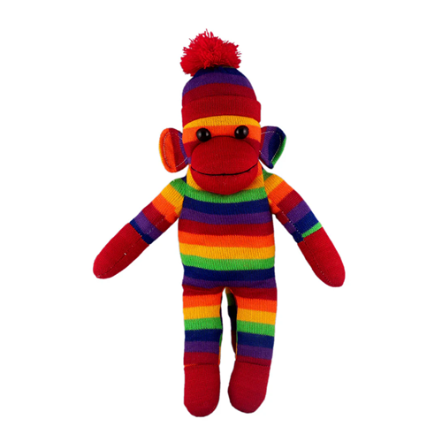 Sock Monkey 16" Rainbow