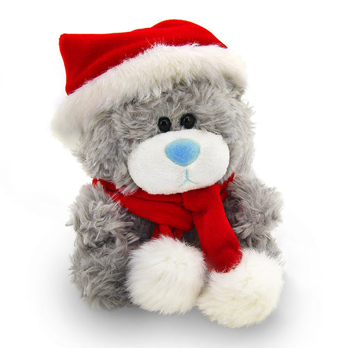 Christmas Duffy Bear 10" - Gray