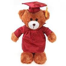 8'' Brown Bear Plush Stuffed Animal Toys with Cap and Personalized Gown