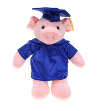 8'' Graduation Pig Plush Stuffed Animal Toys with Cap and Personalized Gown