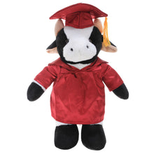 8'' Graduation Cow Plush Stuffed Animal Toys with Cap and Personalized Gown