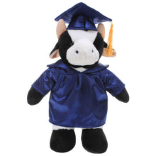 8'' Graduation Cow Plush Stuffed Animal Toys with Cap and Personalized Gown