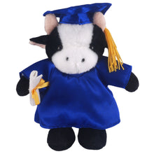 8'' Graduation Cow Plush Stuffed Animal Toys with Cap and Personalized Gown