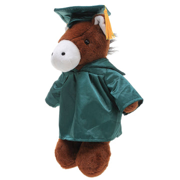 Graduation Stuffed Animal Horse 8"