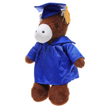 8'' Graduation Horse Plush Stuffed Animal Toys with Cap and Personalized Gown