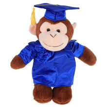 8'' Graduation Monkey Plush Stuffed Animal Toys with Cap and Personalized Gown