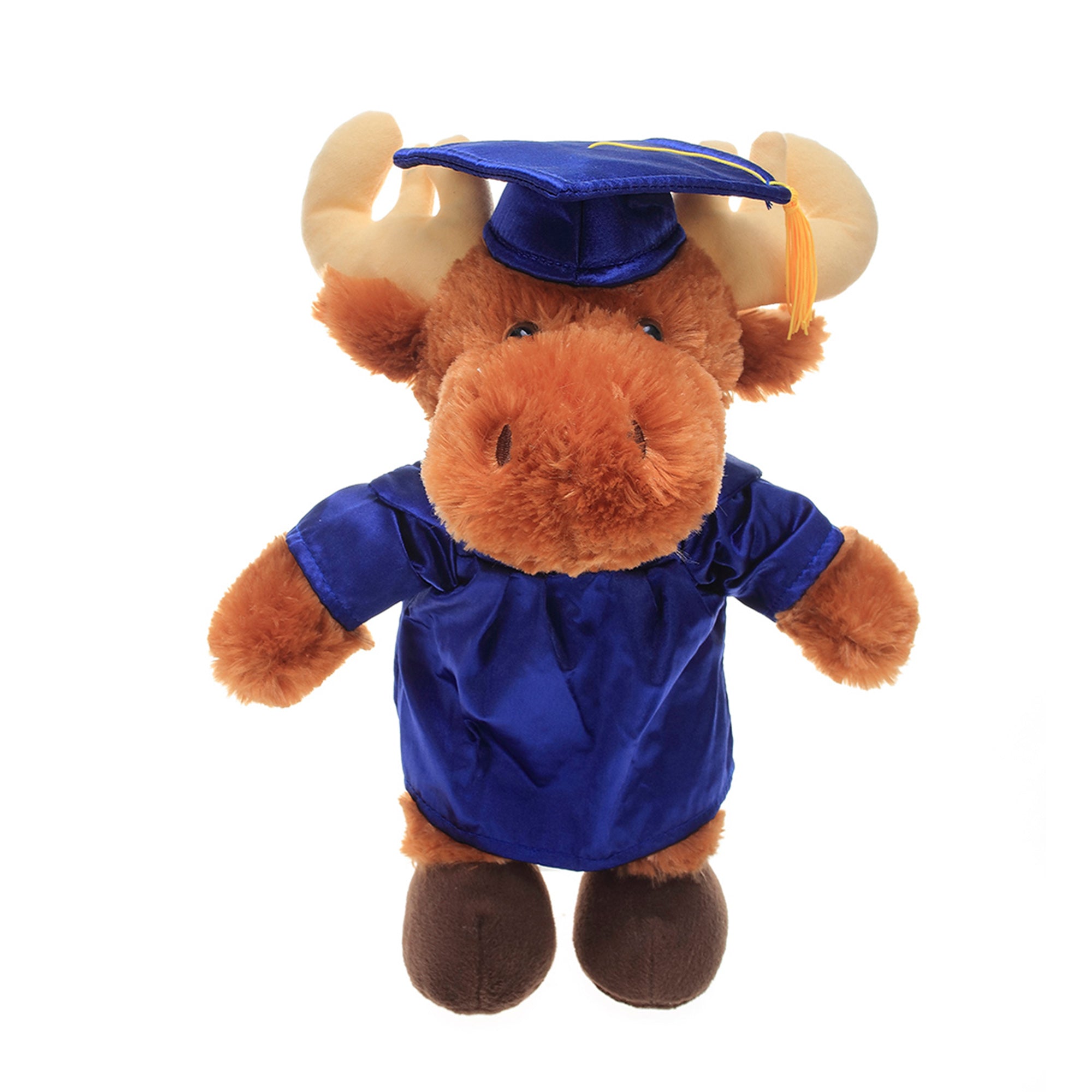 Graduation Stuffed Animal Moose 8"