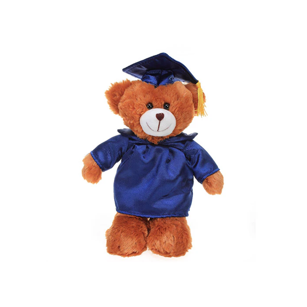 Graduation Mocha Teddy Bear 12"