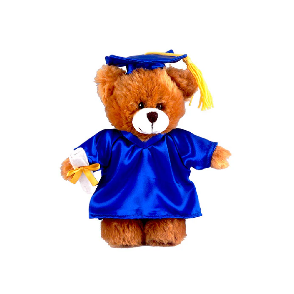 Graduation Mocha Teddy Bear 12"