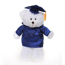 12'' Graduation White Bear Plush Stuffed Animal Toys with Cap and Personalized Gown