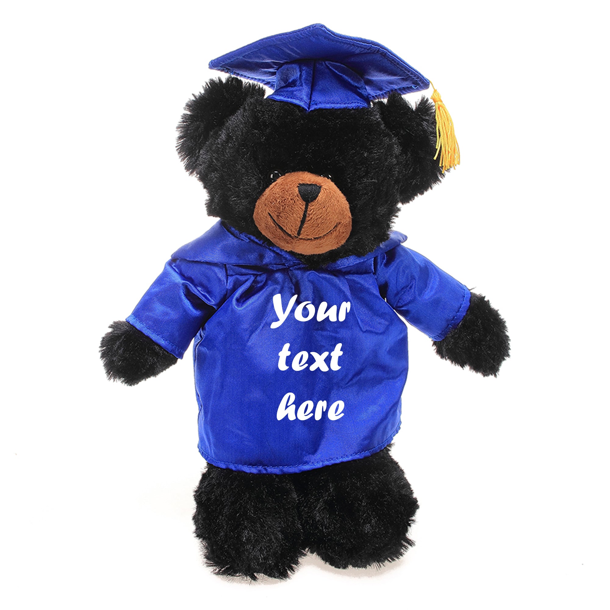 Graduation Black Bear 12"