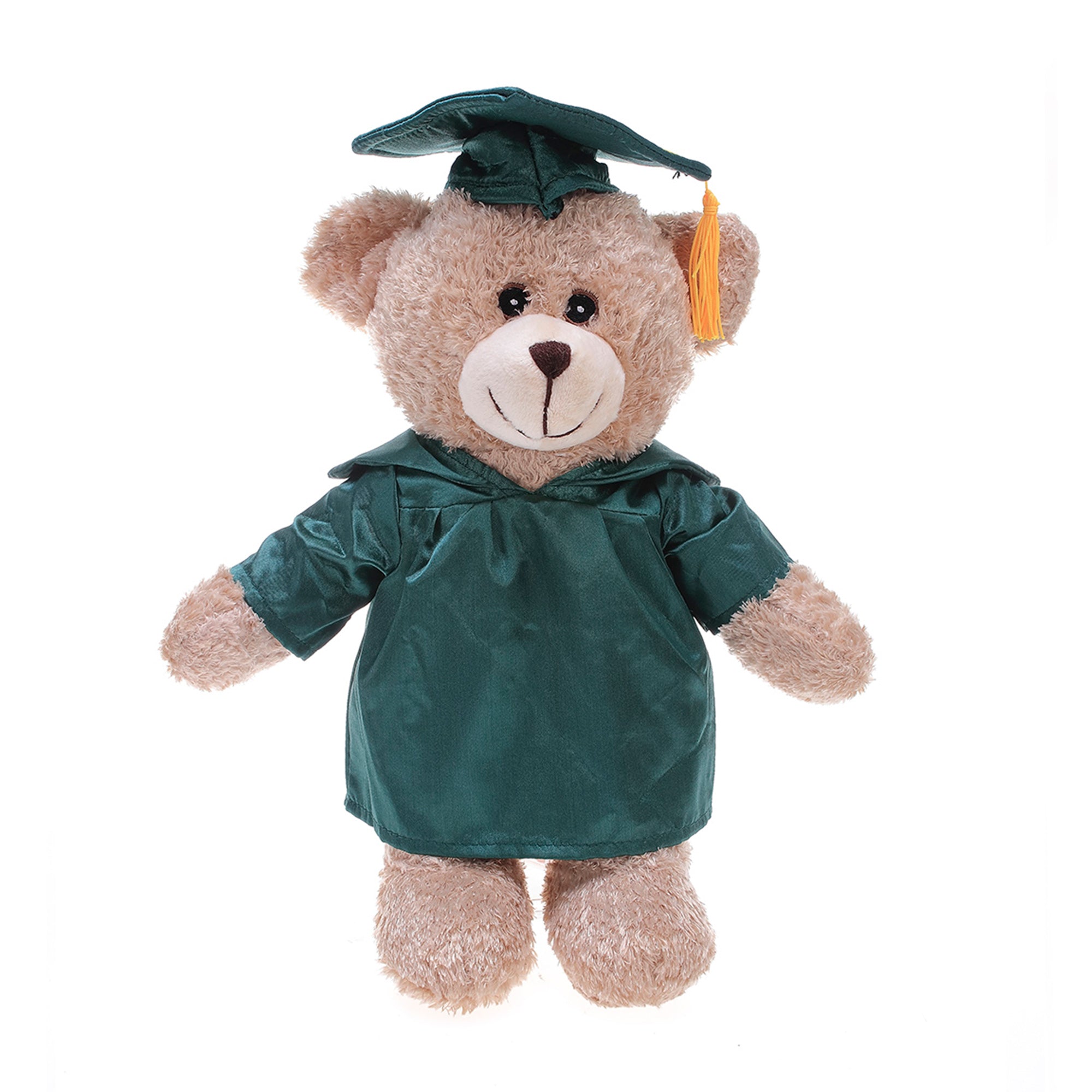 Graduation Short Pile Tan Bear 12"