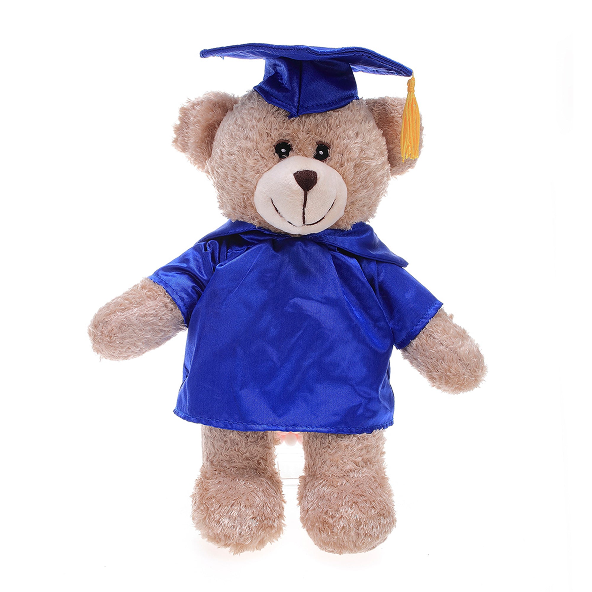 Graduation Short Pile Tan Bear 12"