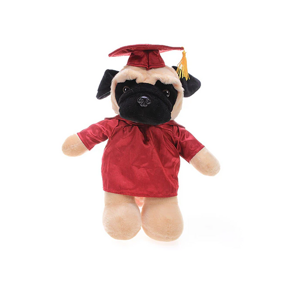 Graduation Pug 12"