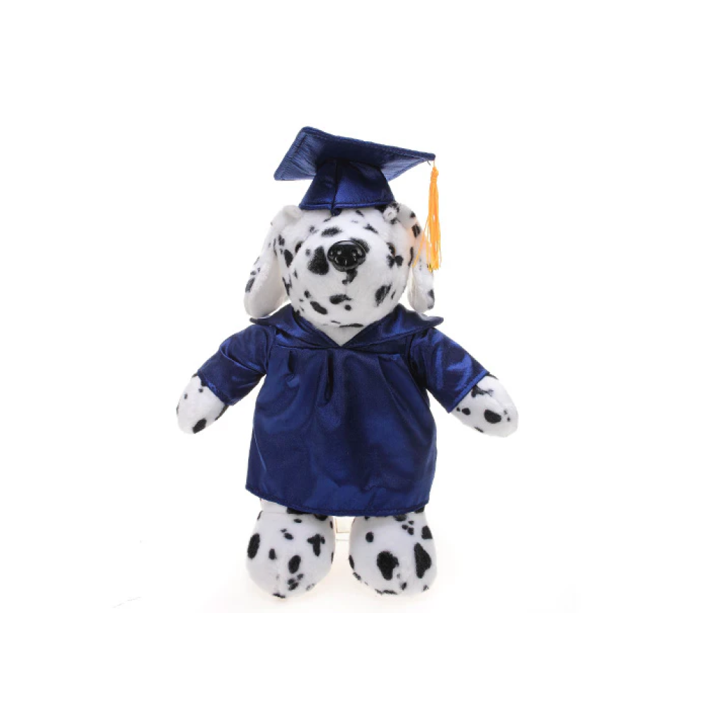 Graduation Dalmatian Stuffed Animal 12"