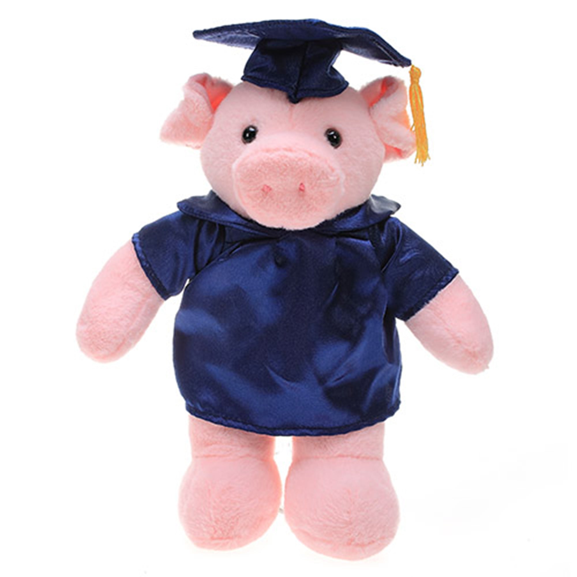 12" Graduation Pig Plush Stuffed Animal Toys with Cap and Personalized Gown