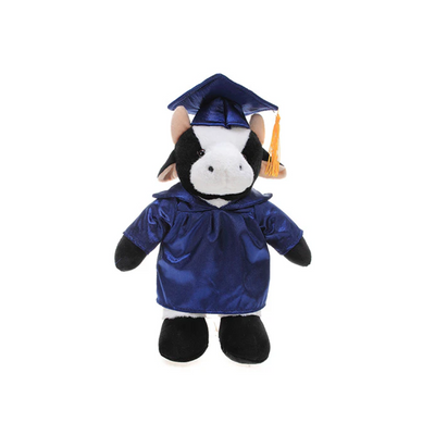 Graduation Cow in Custom Gown 12"