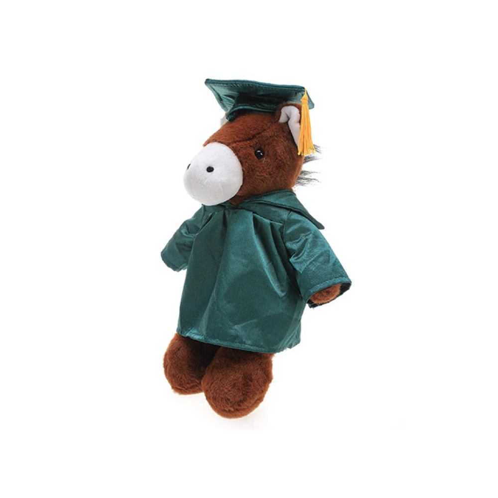 Graduation Stuffed Animal Horse 12"